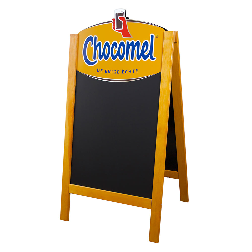 display wooden blackboard